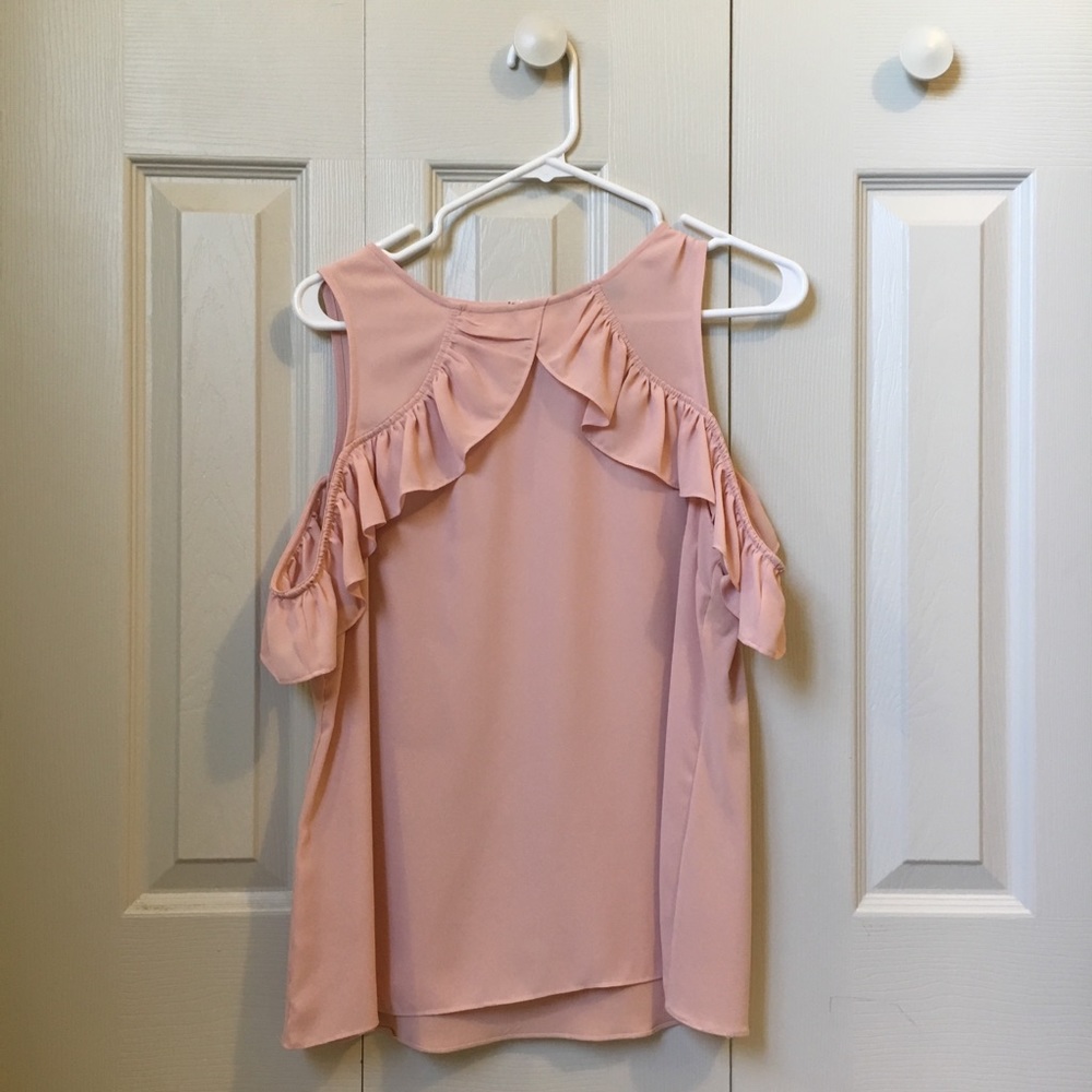 NWOT Blush Off The Shoulder Top